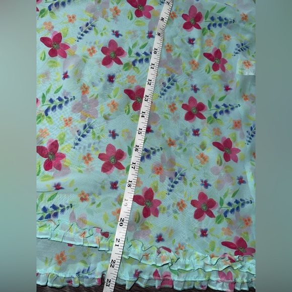 Y2K Sheer Floral Delicates Dress size Medium - Picture 7 of 7